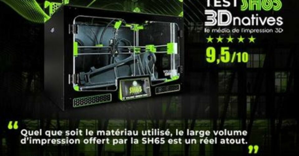 L’imprimante 3D filaire SH65 de Volumic, testée et approuvée par 3DNatives