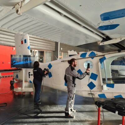 Électrification d’un aéronef grâce au scan 3D et à la réalité augmentée